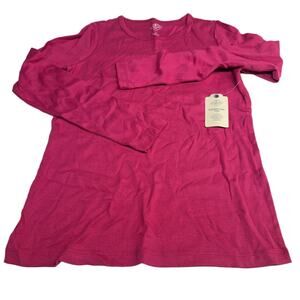 St. John's Bay Women's Essential Tee - Exotic Pink - Size XS